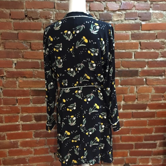 Dandelion print dress w/ pussy bow - Picture 6 of 9